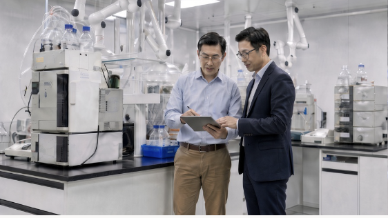 Research team working in a laboratory